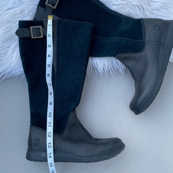 Timberland Black Leather Suede Tall Bethel boots - Picture 7 of 8